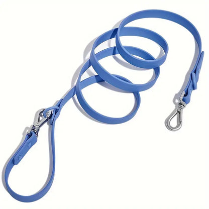 dog adjustable waterproof leash light blue