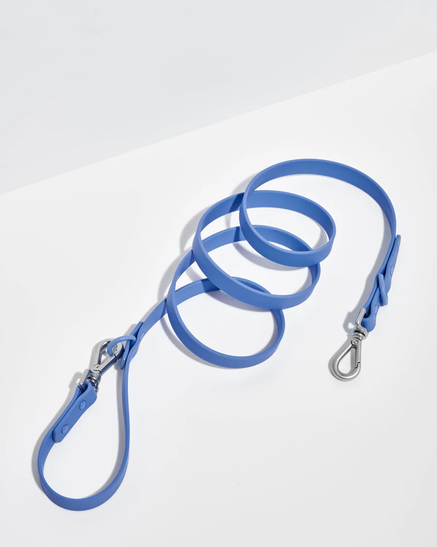 dog adjustable waterproof leash light blue