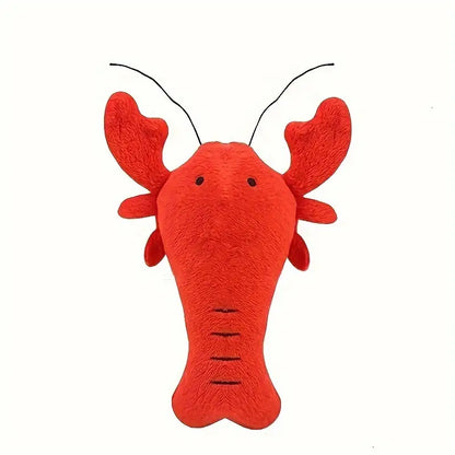 red lobster dog plush toy